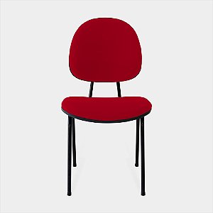 Cadeira Executiva Turim Pé Palito Vermelha