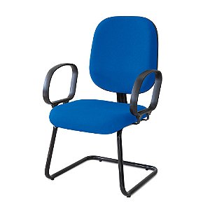 Cadeira Diretor Turim Pé Continuo C/br 0097 Azul