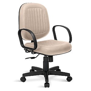 Cadeira Diretor Padova Giratória Relax C/braços Bege