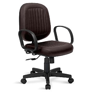 Cadeira Diretor Padova Giratória Relax C/braços Marrom