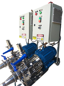 Auto Cisalhador "INLINE". em aço inox para dispersão de pó em líquidos