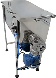Misturador Ribbon Blender de 100l em Aço Inox para Mistura de Pó