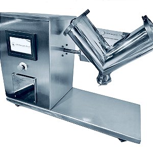 Misturador em V de Bancada para Pó e Granulados de 3kg