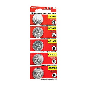 100 Baterias Panasonic Cr2032 3v Placa Mãe Portão Controle