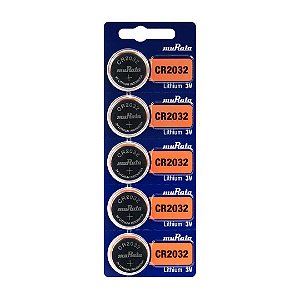 100 Baterias Murata (Sony) Cr2032 3v - Placa Mãe Portão Controle