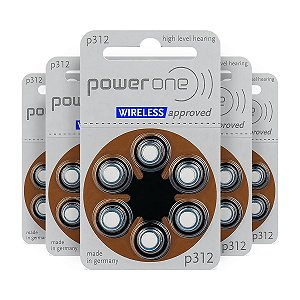 30 Pilhas Baterias 312 Pr41 Aparelho Auditivo - Power One