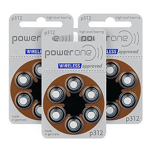 18 Pilhas Baterias 312 Pr41 Aparelho Auditivo - Power One
