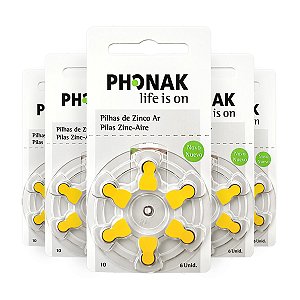 30 Pilhas Baterias Aparelho Auditivo 10 Pr70 Pr230 - Phonak