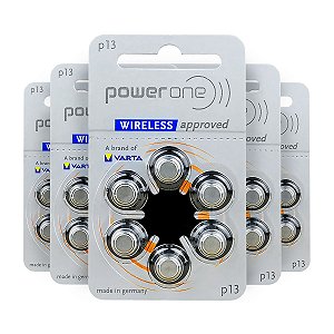 30 Pilhas Baterias P 13 Pr48 Aparelho Auditivo - Power One