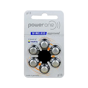 Cartela 6 Pilhas Baterias P 13 Pr48 Aparelho Auditivo - Power One