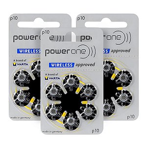 18 Pilhas Baterias 10 PR70 PR230 Aparelho Auditivo - Power One