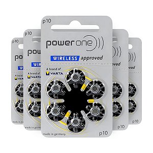 30 Pilhas Baterias 10 PR70 PR230 Aparelho Auditivo - Power One