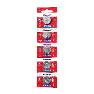 100 Baterias Panasonic Cr2025 3v Placa Mãe Portão Controle