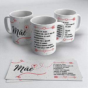 Caneca Personalizada com frase dia das Mães