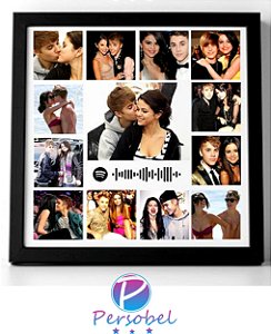 Azulejo 20x20 Personalizado Spotif com 13 fotos e moldura