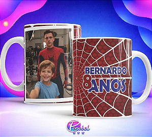 Caneca Criança Menino Self com Personagem Aniversário