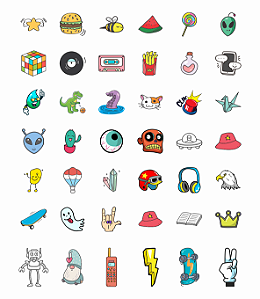 Mini Tatuagem - Mini Pop Art