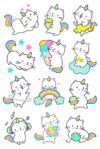 TATTOOLOVE - Gatinhos Divertidos