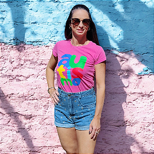 Camiseta Baby Look Atipic "Autismo"