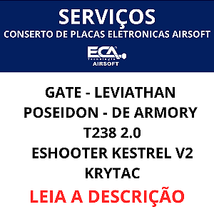 Conserto de placas eletronicas Gate Leviathan Poseidon airsoft