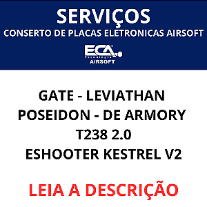 Conserto de placas eletronicas Gate Leviathan  Poseidon airsoft