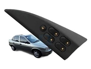 Botão Quadruplo Vidro Elétrico Asadelta Classic Corsa Hatch Após 1994