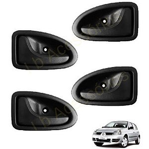 Jogo Kit Maçaneta Interna Direita Esquerda Dianteira Traseira Renault Clio Megane 8200667104