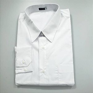 Camisa extra grande masculina passa fácil em tecido 50% de algodão e 50% poliéster, ref 650