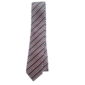Gravata listrada tradicional 100% poliéster tamanho único