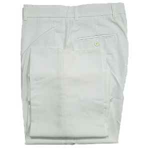 Calça branca masculina de poli viscose, Ref: 1385-PV