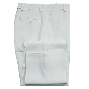 Calça branca masculina em tecido oxford, Ref: 1385-OX