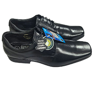 Sapato de couro da melhor qualidade preto, ref 1567