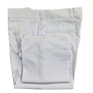 Calça branca de gabardine, Ref: 24e