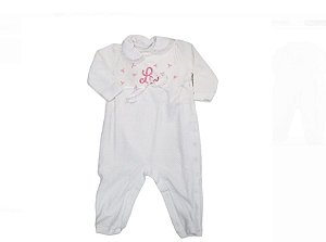 Macacão lilica ripilica baby branco 34695 - Wilian & Luciana