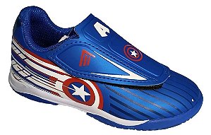 Chuteira Infantil Futsal  Marvel Capitão América 4055