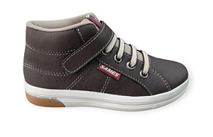 Bota Infantil Menino Elástico Marrom Sames 6431