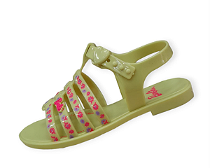 Chinelo Infantil Feminino Grendene Luluca Amor, Via Pé