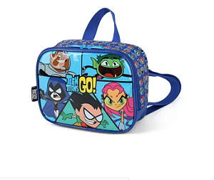 Lancheira escolar Teen Titans Go, Azul, Luxcel 39703