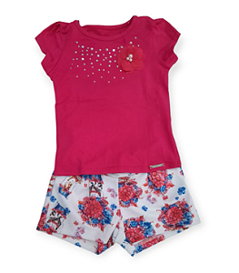 Conjunto Verão Infantil Menina Alakazoo 46172