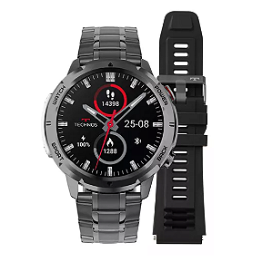Smartwatch Technos Connect Sports Call Preto TSPORTSCAB