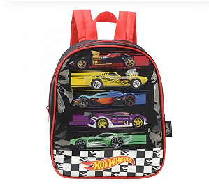 Mochila Costas Hot Wheels Vermelho Pequena Luxcel IS38977HW