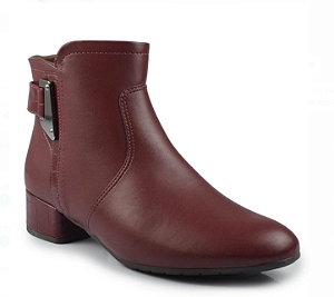 Bota Cano Curto Comfortflex Feminina Salto Baixo 2597301