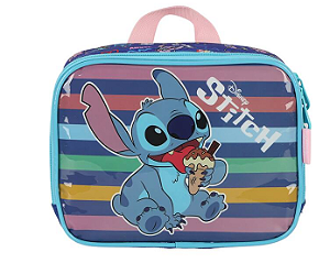 Lancheira Escolar Stitch Disney Azul LA41533SC