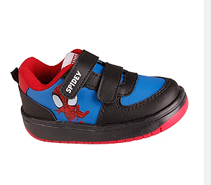 Tênis Infantil Velcro Menino Marvel Msy01dy Homem Aranha