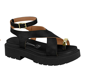Sandalia Feminina Papete Tratorada Flatform Vizzano 6499122