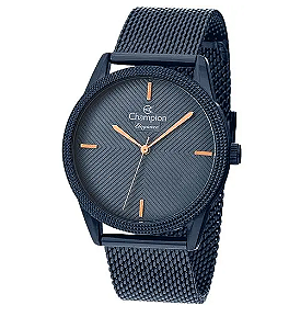 Relógio CHAMPION feminino analógico azul esteira CN24397K