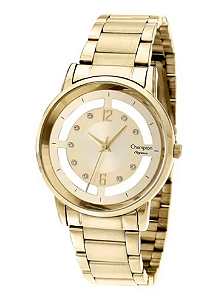 Relógio Champion Feminino - Dourado Com Fundo Bege Cn20891g Dourado