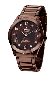 Relógio Champion Feminino Marrom Chocolate Cn29230r