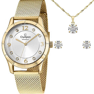 Kit Relógio Champion Feminino CN29910W