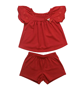 Conjunto Menina com Bordado 46148 - Alakazoo